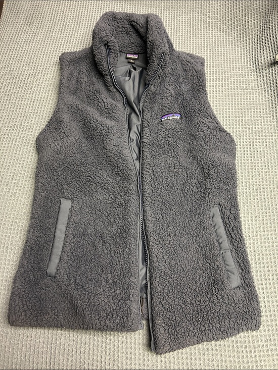 Patagonia Jackets & Blazers - Patagonia Charcoal Gray Sherpa Fleece Vest